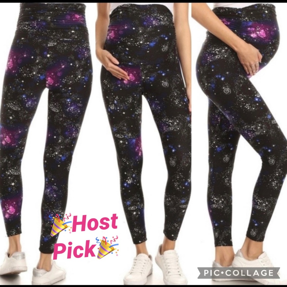 🎉HP🎉NWT Zephyr Maternity Leggings “Cosmic”